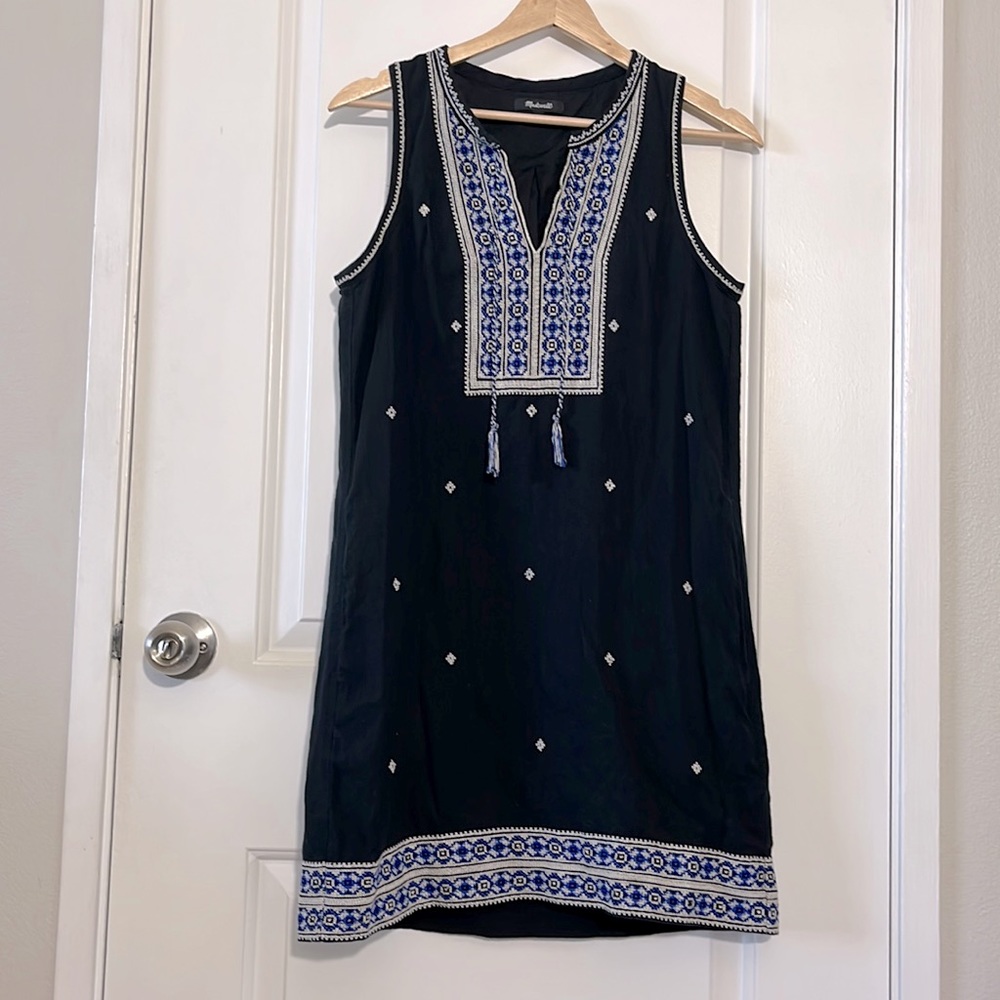 Embroidered dress with pockets from Madewell